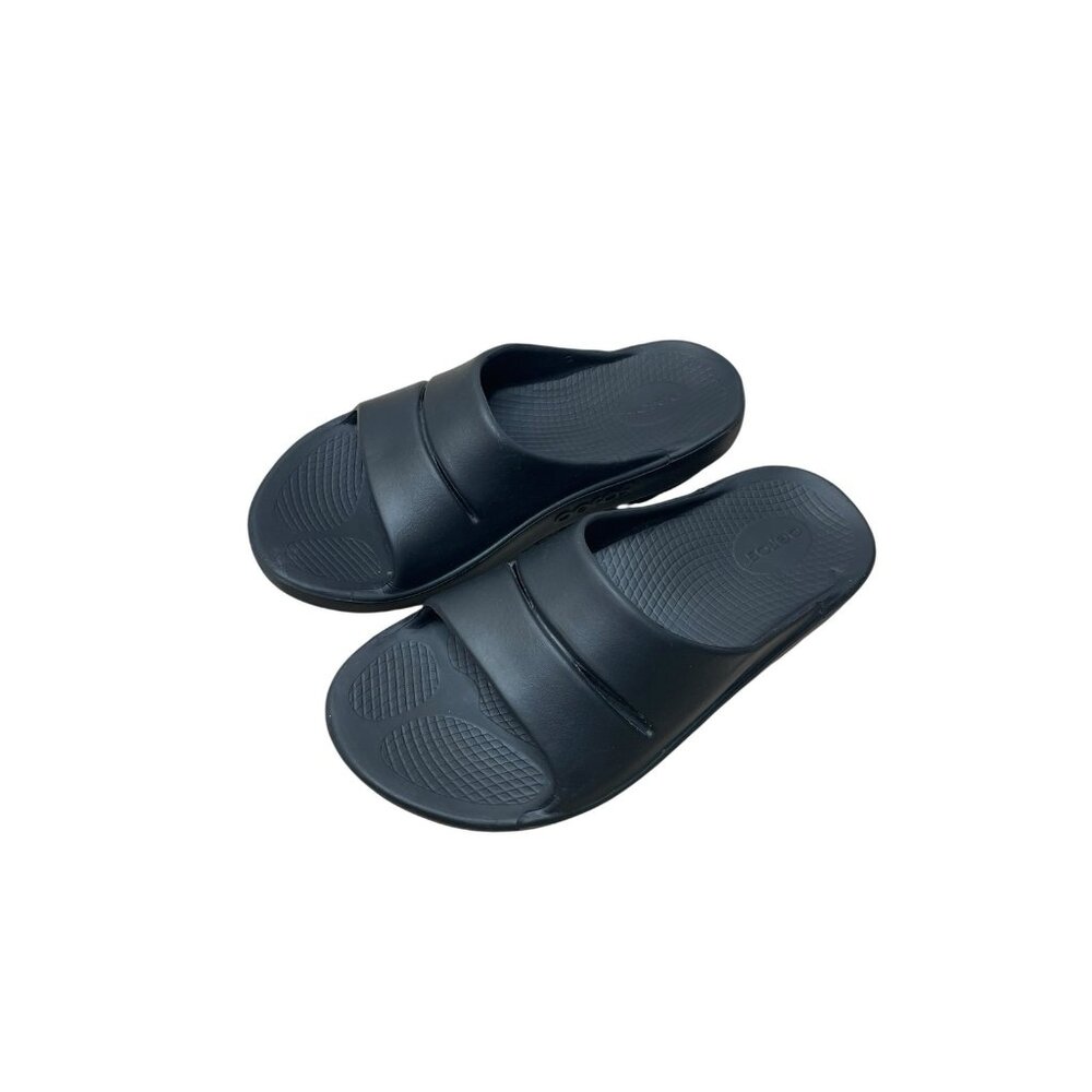 OOFOS OOahh Sport Recovery Slide Sandals Black Men’s 9 / Women’s 11 M9 W11